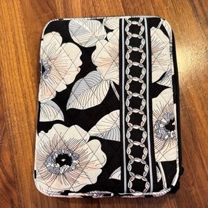 Vera Bradley Black and White Floral Tablet Sleeve